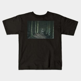 Light in the end of dark forest Kids T-Shirt